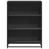 vidaXL Book Cabinet Black 80.5x35x107.5 cm Engineered Wood