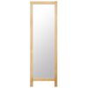 vidaXL Freestanding Mirror 48x46.5x150 cm Solid Oak Wood