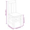 vidaXL Dining Chairs 2 pcs Solid Acacia Wood