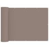 vidaXL Balcony Privacy Screen 150 x 800 cm Fabric with PU Coated Taupe
