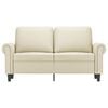 vidaXL 2-Seater Sofa Cream 120 cm Faux Leather