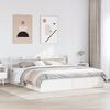 vidaXL Bed Frame with Headboard White 180x200 cm Super King Solid Wood Pine