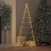 vidaXL Metal Christmas Tree for Decoration Black 125 cm