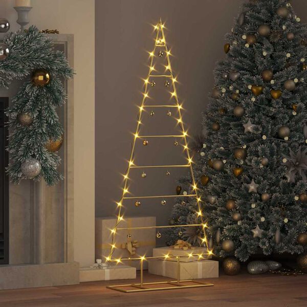 vidaXL Metal Christmas Tree for Decoration Black 125 cm