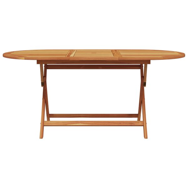 vidaXL Garden Dining Set Folding 5 pcs Black Solid Acacia Wood