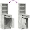 vidaXL Dressing Table Set 2 pcs Concrete Grey Engineered Wood