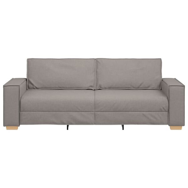 vidaXL Sofa Taupe 220 x 78 x 84 cm Fabric