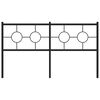 vidaXL Metal Headboard Black 160 cm