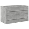 vidaXL 2 Piece Bathroom Furniture Set Concrete Grey Engineered Wood