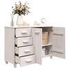 vidaXL Sideboard HAMAR White 113x40x80 cm Solid Wood Pine