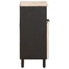 vidaXL Sideboard White Wash Finish 60 x 33 x 75 cm Solid Mango Wood