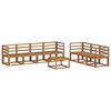 vidaXL Outdoor Sofa Set 8 pcs Natural Solid Acacia Wood