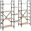 vidaXL Bookshelf Sonoma Oak 160x28.5x136.5 cm Engineered Wood
