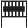 vidaXL Bed Headboard Black 95.5x4x100 cm Solid Wood Pine