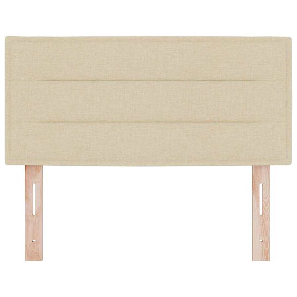 vidaXL Headboard with Headboard Cream 100 cm Faux Leather