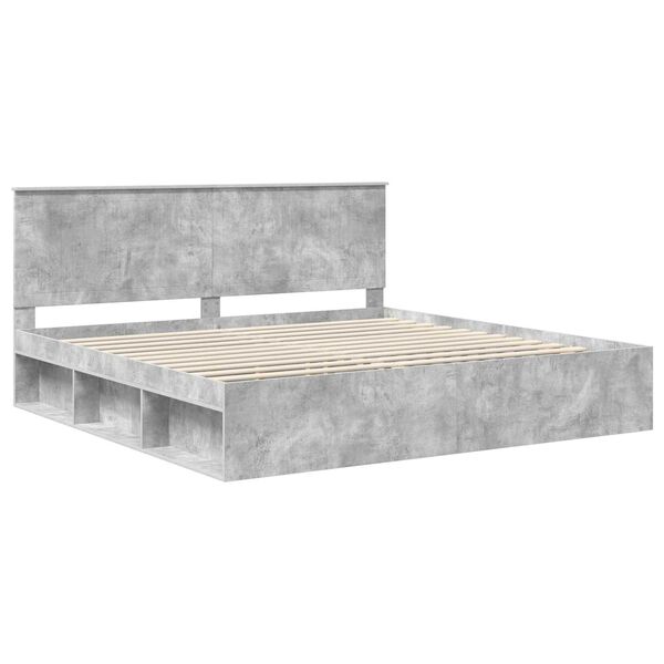 vidaXL Bed Frame with Headboard Concerte 200 x 200 cm Solid Pine Wood