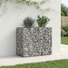 vidaXL Gabion Raised Bed Silver 90 x 50 x 80 cm Galvanised Steel