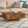 vidaXL Coffee Table Smoked Oak 85x55x31 cm Engineered Wood