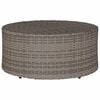 vidaXL Outdoor Coffee Tables Grey &Oslash; 68 x 30 cm Rattan