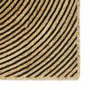 vidaXL Rug Natural and Black 240 x 240 cm Jute