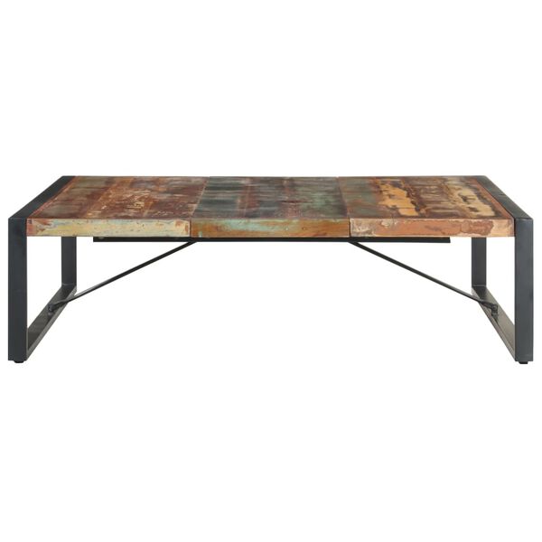 vidaXL Coffee Table 140x140x40 cm Solid Reclaimed Wood