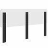 vidaXL Headboard Black Oak 200 cm Engineered wood