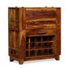 vidaXL Bar Cabinet Solid Acacia Wood 85x40x95 cm