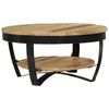 vidaXL Coffee Table Solid Rough Mango Wood 65x32 cm