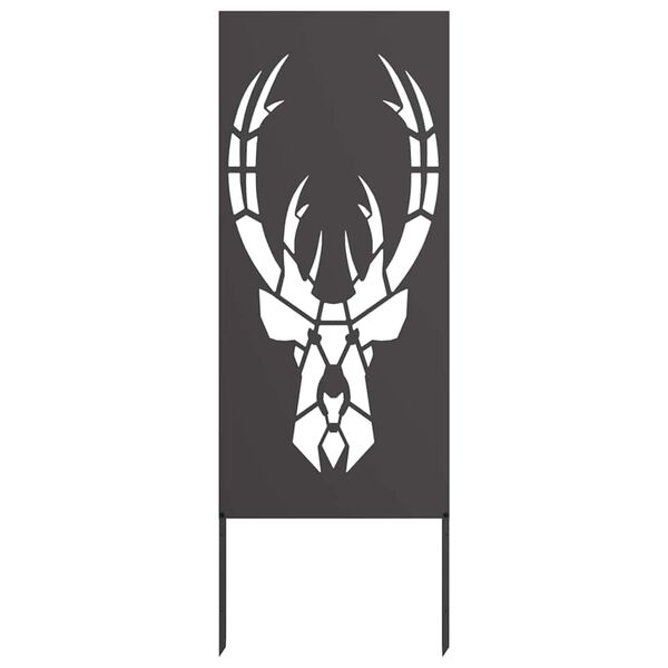 vidaXL Garden Privacy Screen Black 50 x 140 cm Cold-rolled steel