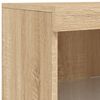 vidaXL Sideboard with LED Lights Sonoma Oak 181.5x37x100 cm