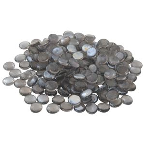 vidaXL Glass Nugget 17-19 mm Purple Grey Glass