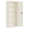 vidaXL File Cabinet White 90x40x240 cm Steel