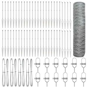 vidaXL Fence Post Silver 100 x 0.5 m (36 mm mesh) Steel