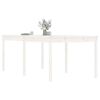 vidaXL Garden Table White 203.5x100x76 cm Solid Wood Pine