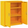 vidaXL Storage Cabinet Mustard Yellow 90 x 40 x 105 cm Steel