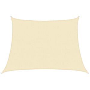 vidaXL Sunshade Sail 160 g/m&sup2; Cream 4/5x3 m HDPE