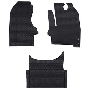 vidaXL Car Mat 3 pcs Black Iveco DAILY Rubber