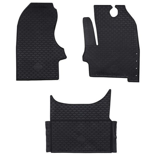 vidaXL Car Mat 3 pcs Black Iveco DAILY TPE
