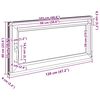vidaXL Basement Window "RISOR" 120x60 cm Tilt&Turn DIN Right White