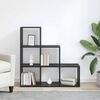 vidaXL Room Divider Bookcase Black Oak 99 x 29 x 99 cm Engineered Wood