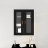 vidaXL Wall Cabinet Black Oak 69.5 x 34 x 90 cm Engineered Wood