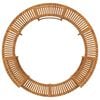 vidaXL Round Hot Tub Enclosure Surround Brown Ø255 cm