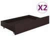 vidaXL Bed Frame without Mattress Dark Brown 180x200 cm Super King Solid Wood