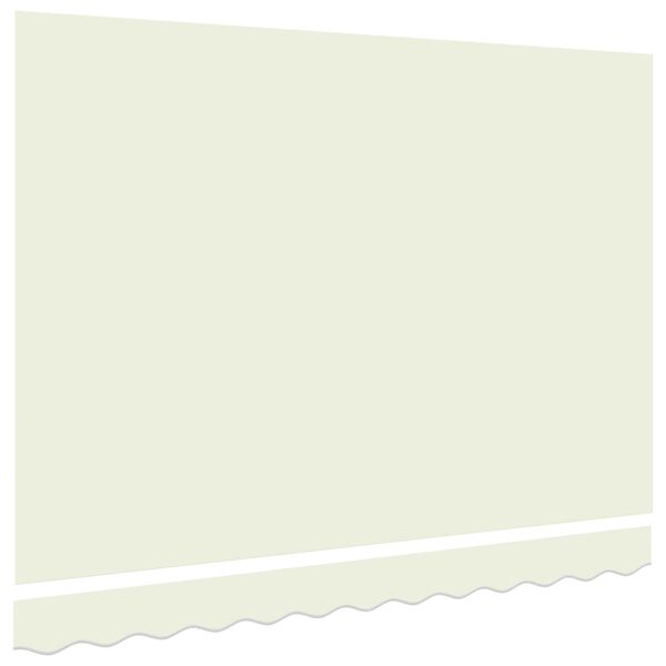 vidaXL Awning Replacement Fabric Cream 330 x 195 cm Polyester