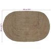 vidaXL Area Rugs Oval Grey 205 x 305 cm Jute
