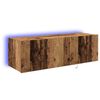 vidaXL TV Wall Cabinet 2 pcs Old Wood 100 x 35 x 31 cm Engineered Wood