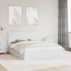 vidaXL Storage Bed with Headboard White 160 x 200 cm Engineered Wood