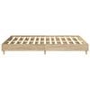 vidaXL Bed Frame 2 pcs Sonoma 152 x 203 cm Engineered Wood