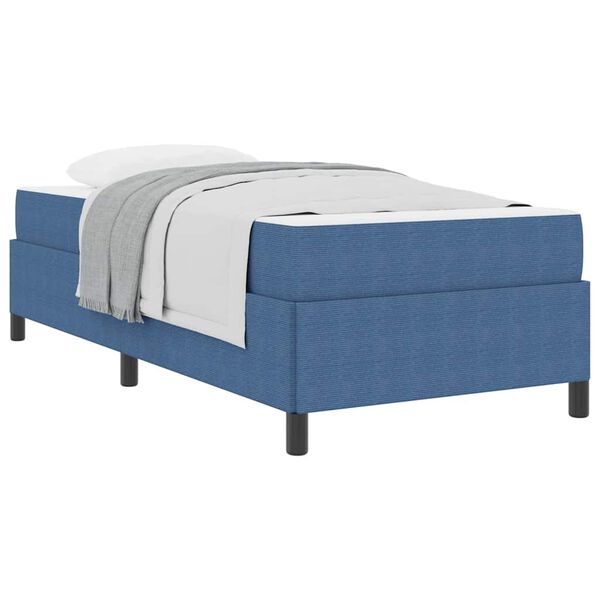 vidaXL Bed Frame with Mattress Blue 80 x 200 cm Fabric