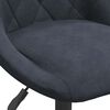 vidaXL Swivel Dining Chairs 2 pcs Dark Grey Velvet